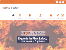 Tablet Screenshot of hrfireandsafety.co.uk